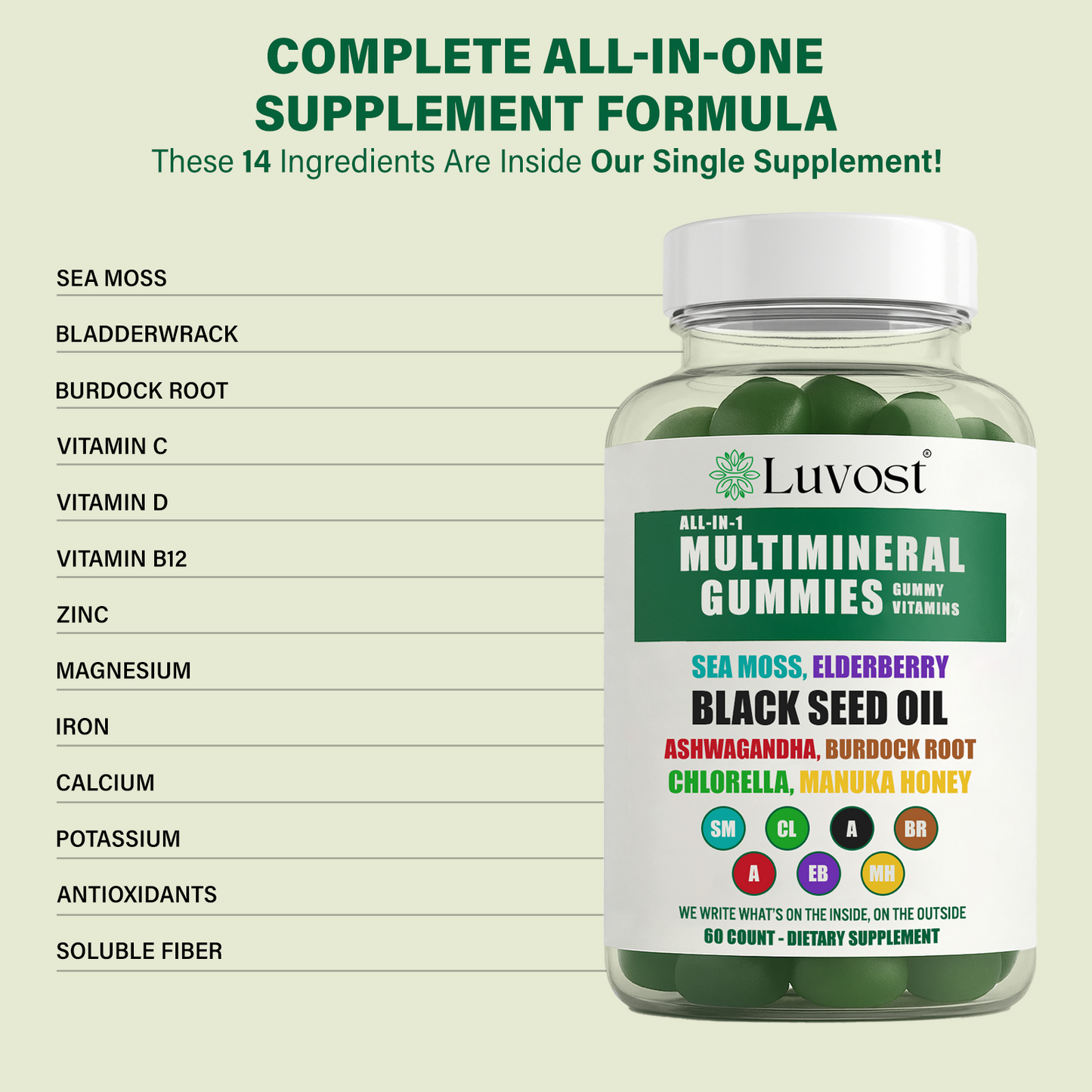 Luvost Multimineral Sea Moss Gummies