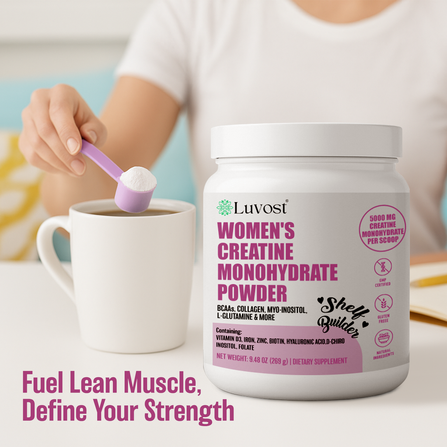 Luvost Women's Creatine Monohydrate Powder