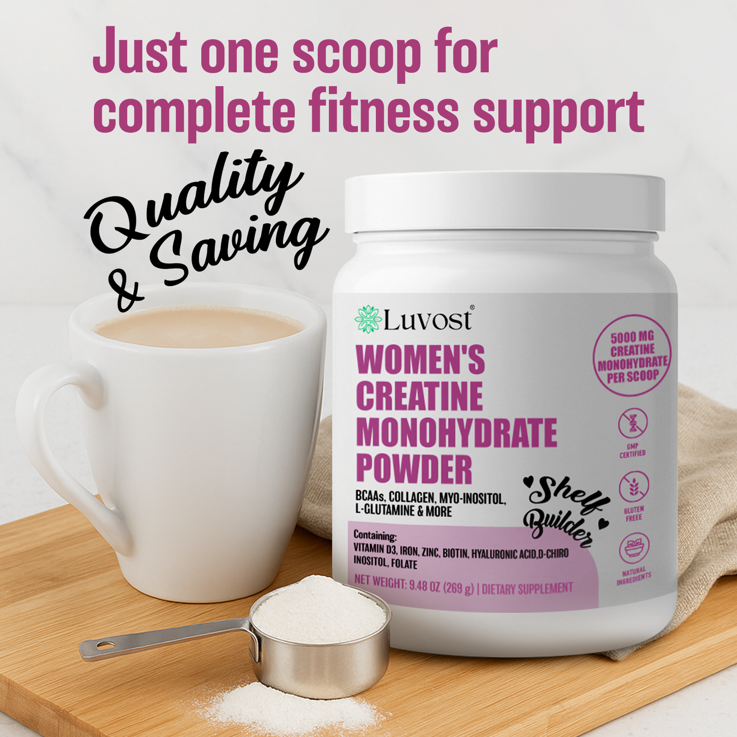 Luvost Women's Creatine Monohydrate Powder