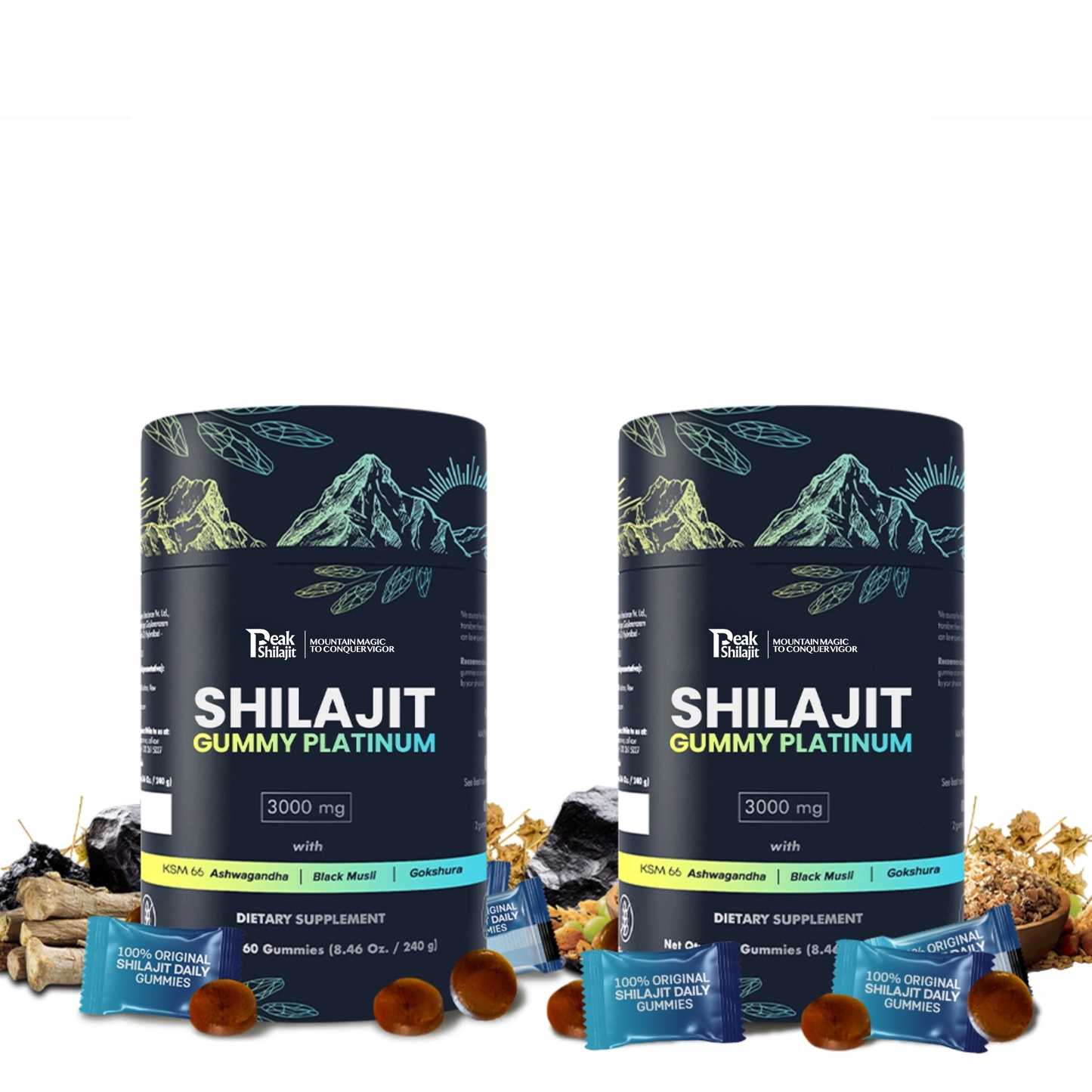 PEAKSHILAJIT 100% SHILAJIT GUMMY PLATINUM