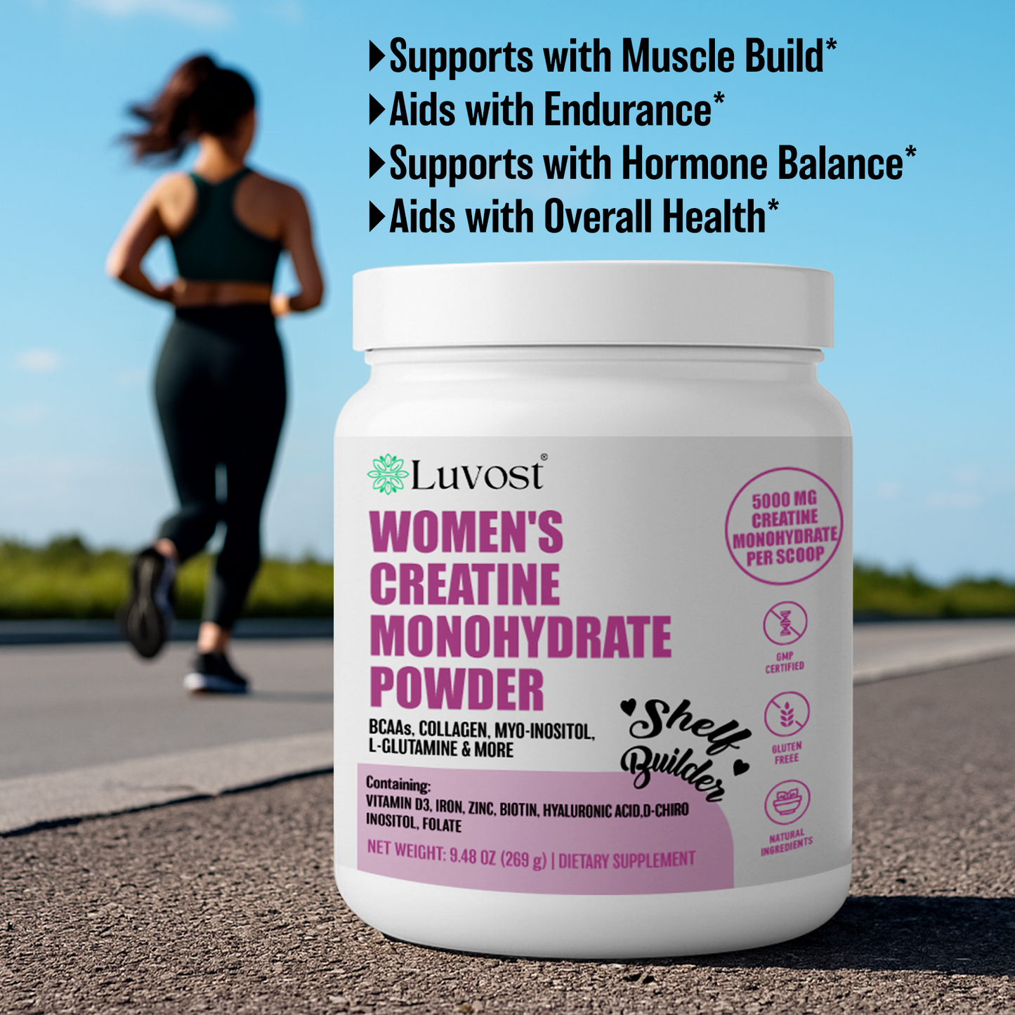Luvost Women's Creatine Monohydrate Powder