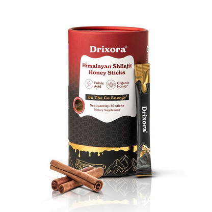 DRIXORA™ GOLD+ Shilajit Honey Sticks