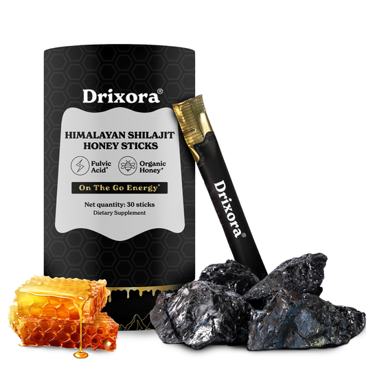DRIXORA™ GOLD+ Shilajit Honey Sticks